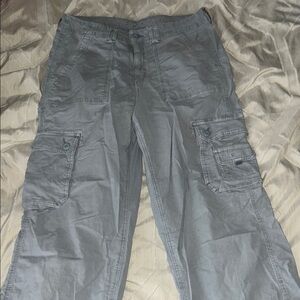 American Eagle Women's Cargo Pants - Light Blue